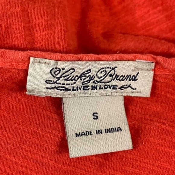 Women’s Lucky Brand Boho 1/4 Button Down Blouse - Picture 4 of 6